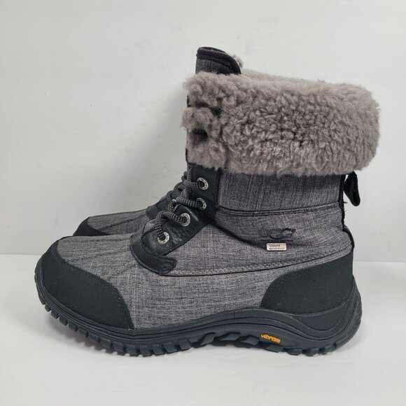 UGG Adirondack II Women's Gray And Black Snow Boots S/N1005589 US Size 10 - Picture 2 of 11
